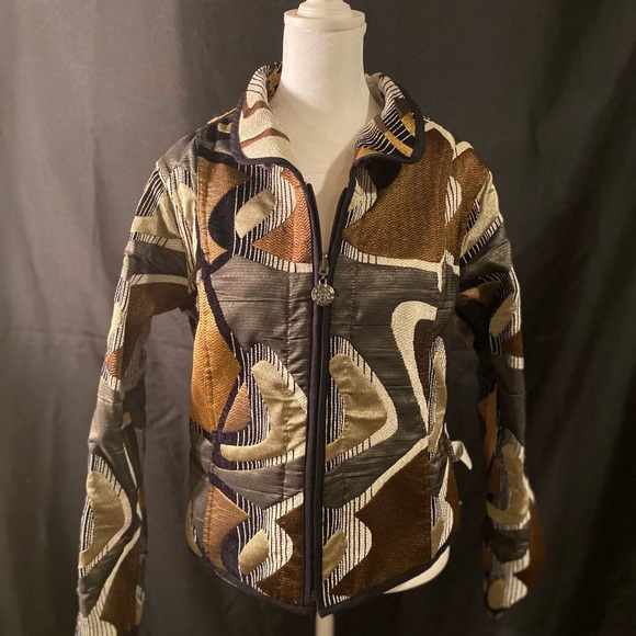 Trimdin Reversible Abstract Textured Jacket - Picture 4 of 8